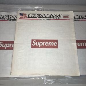 Supreme 3 Pack Newspaper New York Post Late City Final Sport Sports Edition 3x